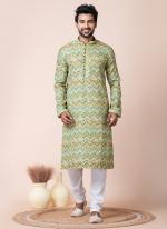 Mono Cotton  Multi Festival Wear Printed Readymade Kurta Pajama